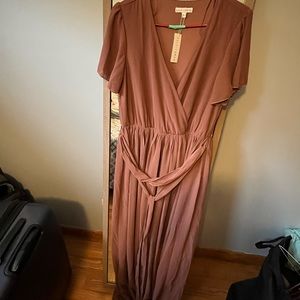 Baltic Born Kristina Maxi Dress | Rosy Brown